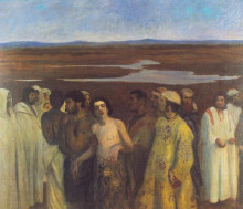 Картина "joseph sold into slavery by his brothers" художника "ференци карой"