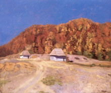 Репродукция картины "beech forest" художника "ференци карой"