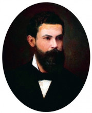 Копия картины "portrait of dr. francisco eugenio pacheco e silva" художника "феррас де алмейда жуниор хосе"