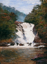Репродукция картины "votorantim waterfall" художника "феррас де алмейда жуниор хосе"