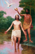 Картина "baptism of christ" художника "феррас де алмейда жуниор хосе"