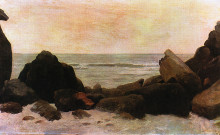 Копия картины "seascape (guaruj&#225;)" художника "феррас де алмейда жуниор хосе"