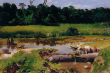 Картина "fluvial landscape" художника "феррас де алмейда жуниор хосе"