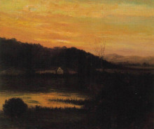 Репродукция картины "piracicaba river landscape" художника "феррас де алмейда жуниор хосе"
