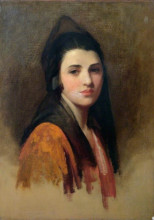 Копия картины "portrait of a young woman" художника "филдес люк"