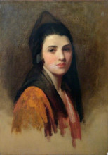 Картина "portrait of a young woman" художника "филдес люк"