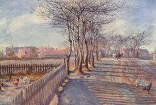 Копия картины "an avenue in kastrup" художника "филипсен теодор"