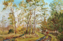 Копия картины "at the black stream, mejlgaard. study" художника "филипсен теодор"