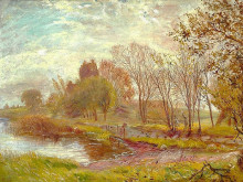 Копия картины "autumn landscape" художника "филипсен теодор"