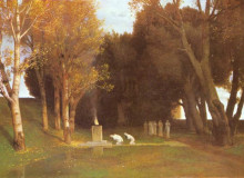 Копия картины "the sacred grove" художника "бёклин арнольд"