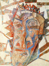 Копия картины "голова" художника "филонов павел"