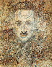 Репродукция картины "портрет н. глебова-путиловского" художника "филонов павел"