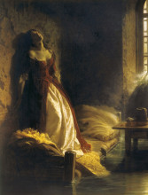 Репродукция картины "princess tarakanova, in the peter and paul fortress at the time of the flood" художника "флавицкий константин"