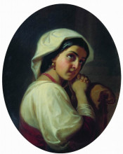 Копия картины "italian girl" художника "флавицкий константин"