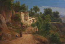 Картина "the hermitage of st maria of the avvocatella near naples" художника "фон герард ойген"