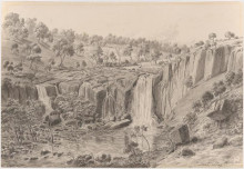 Репродукция картины "the upper wannon falls on kennedy&#39;s station in victoria" художника "фон герард ойген"