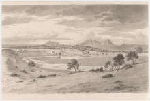 Копия картины "view of mount sturgeon and abrupt from the crater of bald hill, an extinct volcano" художника "фон герард ойген"