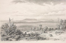 Копия картины "mt barker and the murray plains seen from the top of mt lofty near adelaide" художника "фон герард ойген"