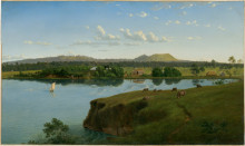 Картина "purrumbete from across the lake" художника "фон герард ойген"