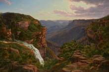 Копия картины "weatherboard creek falls, jamieson&#39;s valley, new south wales" художника "фон герард ойген"