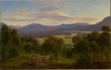 Репродукция картины "spring in the valley of the mitta mitta with the bogong ranges in the distance" художника "фон герард ойген"