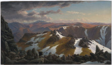 Копия картины "north-east view from the northern top of mount kosciusko" художника "фон герард ойген"