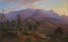 Репродукция картины "view of the snowy bluff on the wonnangatta river" художника "фон герард ойген"