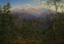 Копия картины "mount kosciusko, seen from the victorian border (mount hope ranges)" художника "фон герард ойген"
