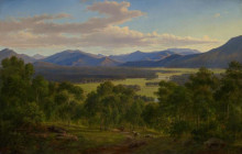 Картина "spring in the valley of the mitta mitta with the bogong ranges" художника "фон герард ойген"