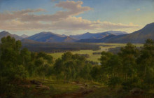 Репродукция картины "spring in the valley of the mitta mitta with the bogong ranges" художника "фон герард ойген"