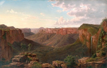 Репродукция картины "govett&#39;s leap and grose river valley, blue mountains, new south wales" художника "фон герард ойген"