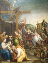 Копия картины "the adoration of the magi" художника "фонтана лавиния"
