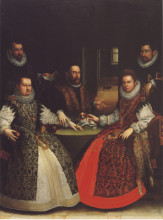 Картина "portrait of the coozzadini family" художника "фонтана лавиния"