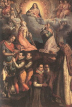 Копия картины "consecration to the virgin" художника "фонтана лавиния"