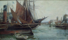 Картина "harbour, north shields" художника "фостер уильям гильберт"