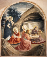 Репродукция картины "оплакивание христа " художника "фра анджелико"