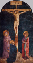 Копия картины "распятие со святым домиником" художника "фра анджелико"