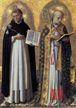 Копия картины "алтарь из перуджи (левая панель)" художника "фра анджелико"