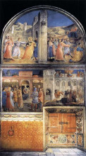 Репродукция картины "вид восточной стены часовни" художника "фра анджелико"