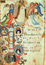 Репродукция картины "прославление святого доминика" художника "фра анджелико"