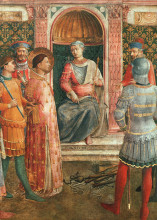 Копия картины "св. лаврентий на суде" художника "фра анджелико"