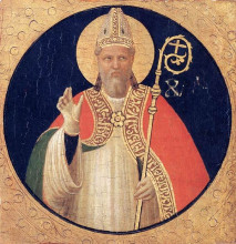 Копия картины "епископ" художника "фра анджелико"