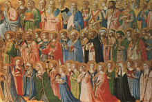 Копия картины "христос во славе на суде небесном" художника "фра анджелико"