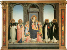 Копия картины "алтарь св. доминика" художника "фра анджелико"