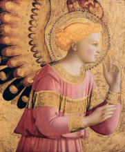 Копия картины "благовещение архангела гавриила" художника "фра анджелико"