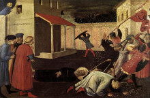 Репродукция картины "мученичество св. марка" художника "фра анджелико"