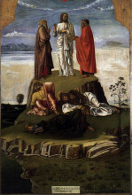 Копия картины "преображение господне на горе табор" художника "беллини джованни"