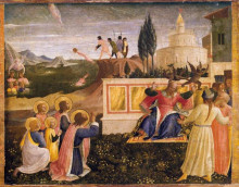 Копия картины "святые косма и дамиан спасены" художника "фра анджелико"