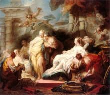 Картина "psyche showing her sisters her gifts from cupid" художника "фрагонар жан-оноре"