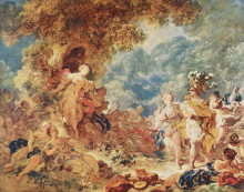 Копия картины "rinaldo in the garden of the palace of armida" художника "фрагонар жан-оноре"